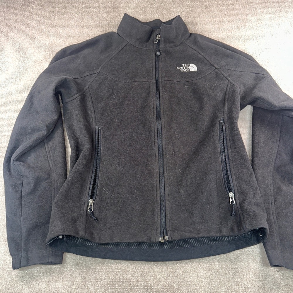 The North Face WindWall Fleece Jacket Black Full Zip Womens Medium